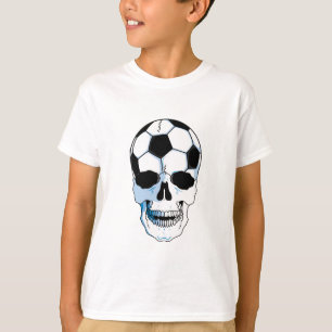 soccer ball skull head T-Shirt