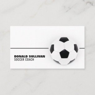 Soccer Ball, Soccer Player/Coach/Ref Business Card