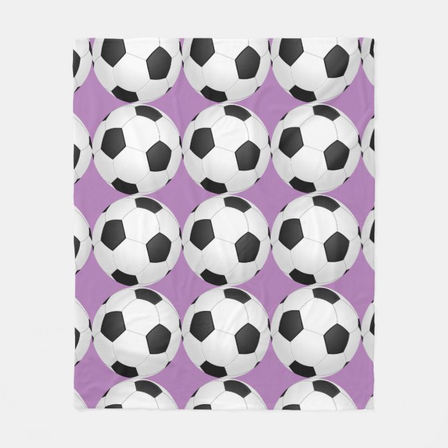 Soccer Ball Soccer Player Girl's Fleece Blanket (Front)