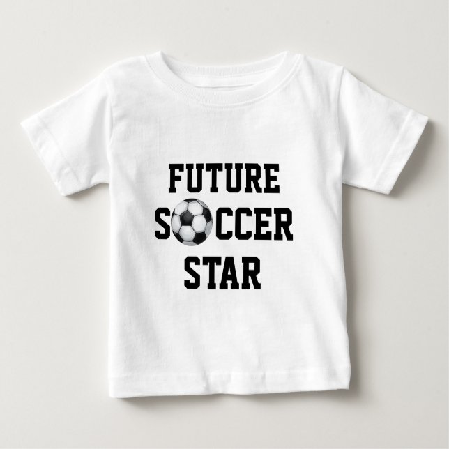 Soccer Ball, Soccer Star Baby T-Shirt (Front)