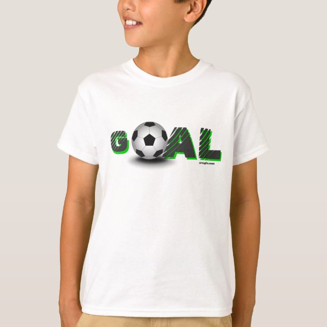 Soccer ball, soccer T-Shirt (Front)