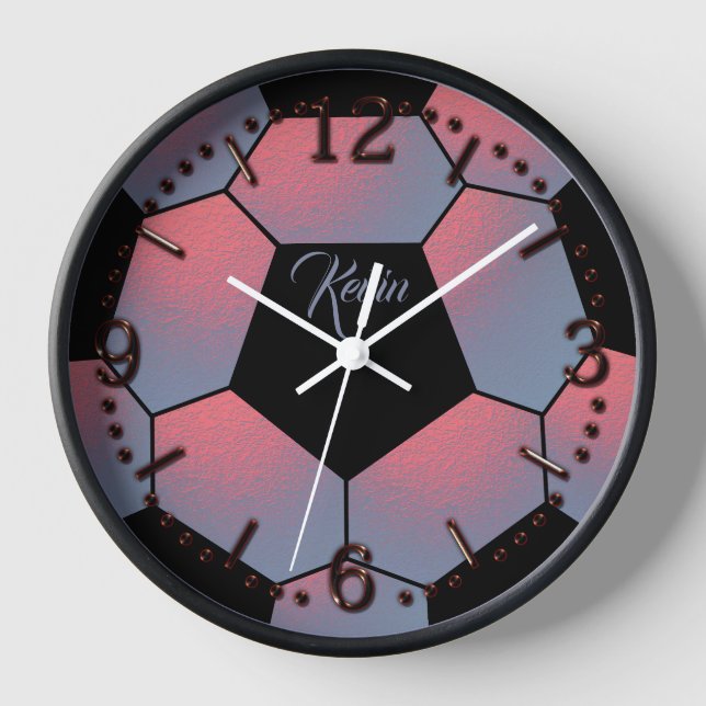 Soccer ball sport clock (Front)