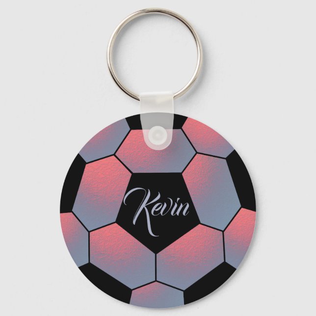 Soccer ball sport key ring (Front)