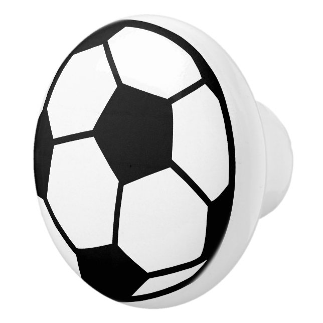 Soccer ball sports ceramic knob (Right)