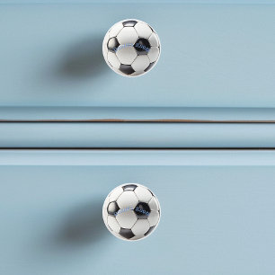 Soccer Ball Sports Fan Player Ceramic Knob