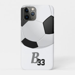 Soccer Ball Sports Monogram Player Number Kids  Case-Mate iPhone Case