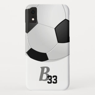 Soccer Ball Sports Monogram Player Number Kids  Case-Mate iPhone Case