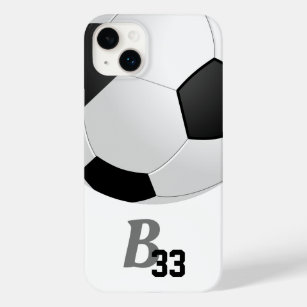 Soccer Ball Sports Monogram Player Number Kids  Case-Mate iPhone 14 Plus Case