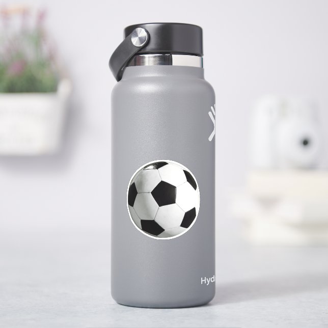 Soccer Ball Sports Photograph Sticker (HydroFlask)