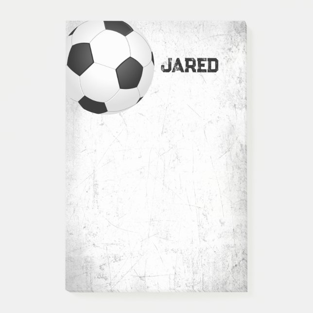 soccer ball sports post it note distressed style  (Front)