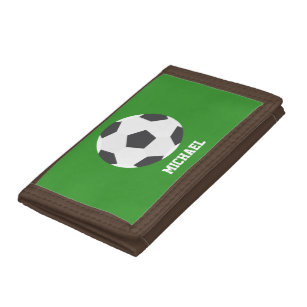 Soccer Ball Sports-Themed Kids Tri-fold Wallet