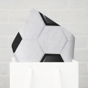 Soccer Ball Sports White Black Game Kids Fun Tissue Paper