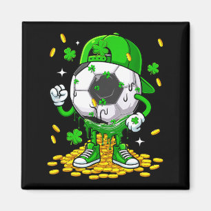 Soccer Ball St. Patricks Day Player Funny Costume Magnet