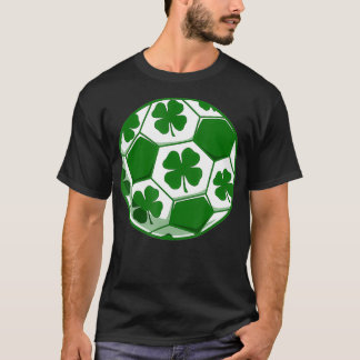 Soccer Ball St Patricks Day Shamrock  T-Shirt