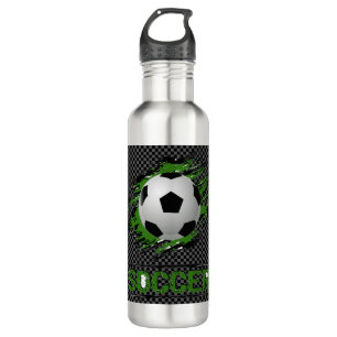 “Soccer Ball” Stainless Steel Water Bottle
