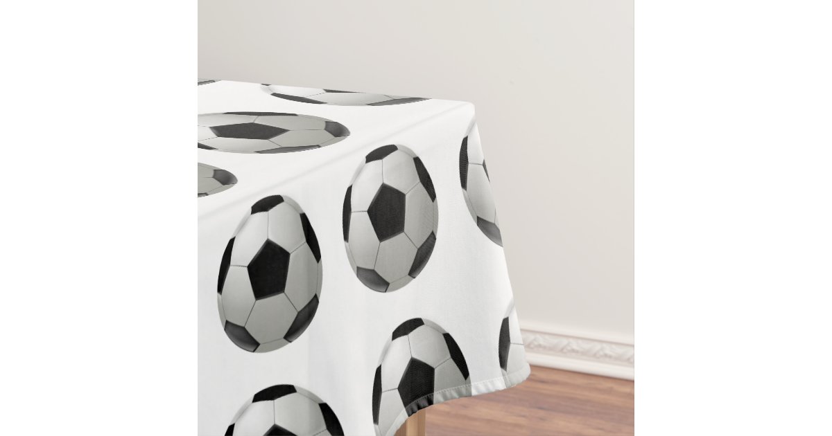 Soccer ball tablecloth Zazzle