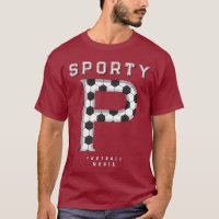Soccer Ball Texture Initial Sporty Typography