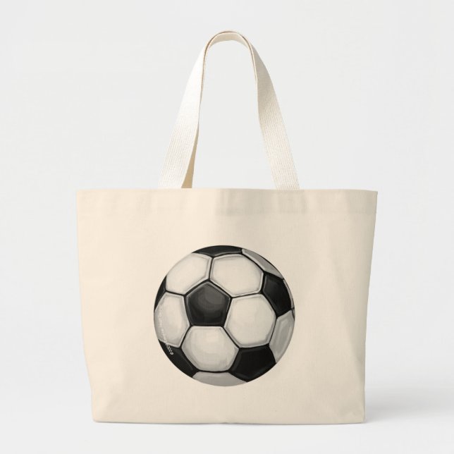 Soccer Ball Tote Bag (Front)
