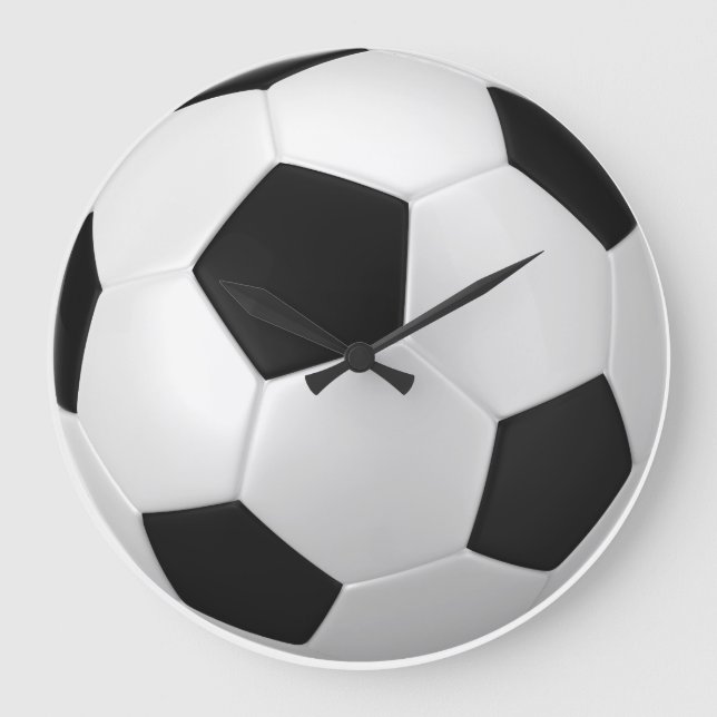 Soccer Ball Wall Clock (Front)