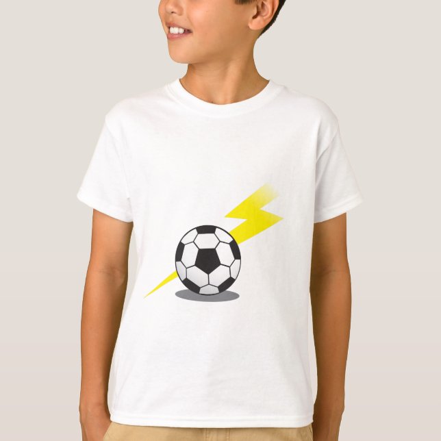 Soccer ball with lightning bolt T-Shirt (Front)