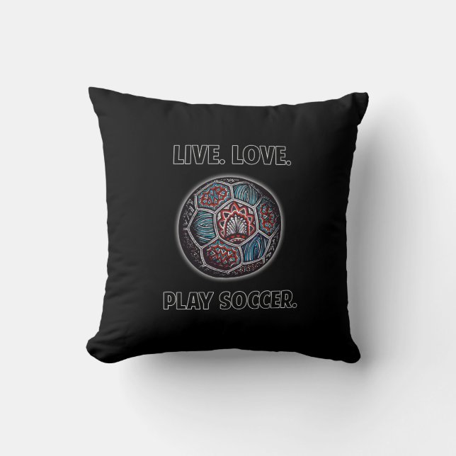 Soccer Ball with Text Cushion (Front)