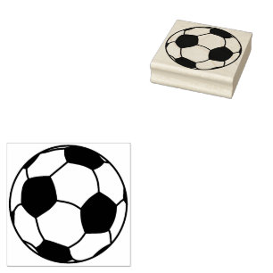 Soccer Ball Wood Art Stamp