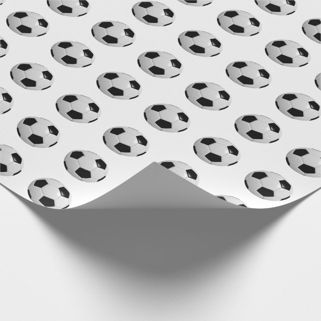 Soccer Ball Wrapping Paper (Corner)