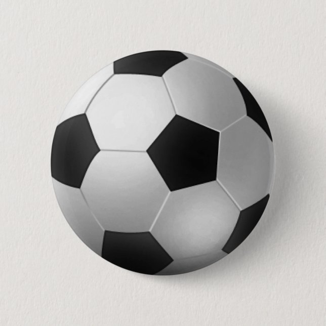 Soccer BallS 6 Cm Round Badge (Front)