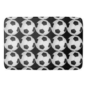 Soccer Balls Athletic Boy's Bath Mat