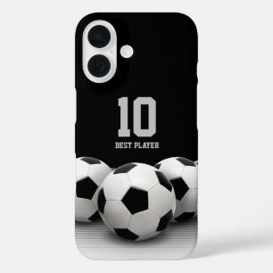 Soccer Balls   Best Player Number iPhone 16 Case