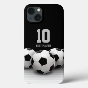 Soccer Balls Best Player Number iPhone 13 Case