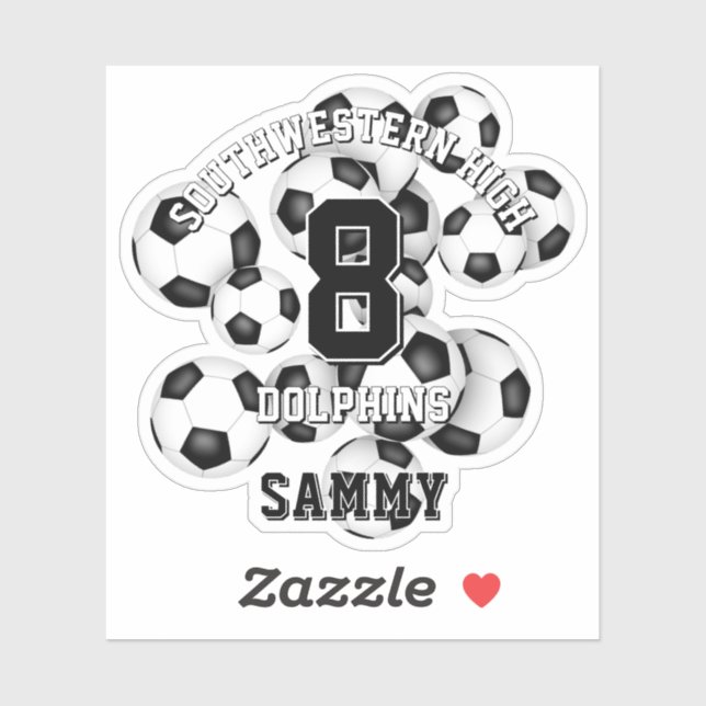 soccer balls cluster boys girls team spirit (Sheet)