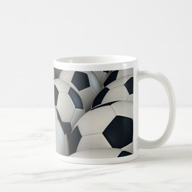 Soccer Balls Coffee Mug (Right)