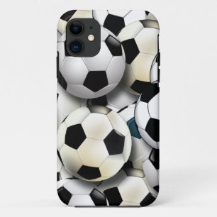Soccer Balls Collage iPhone 11 Case