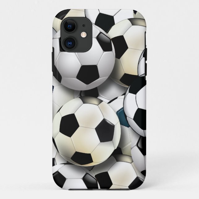 Soccer Balls Collage Case-Mate iPhone Case (Back)