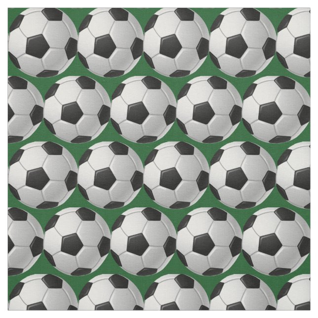 Soccer Balls Design Fabric (Swatch)