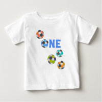 Soccer Balls ONE First Birthday