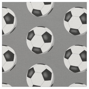 soccer balls pattern on grey or any colour sports fabric