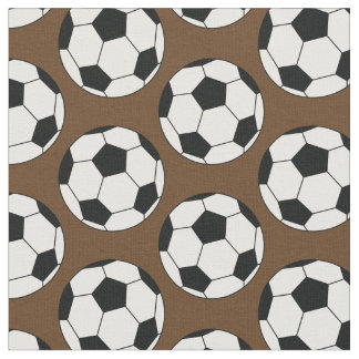Soccer Balls Sports Brown Fabric
