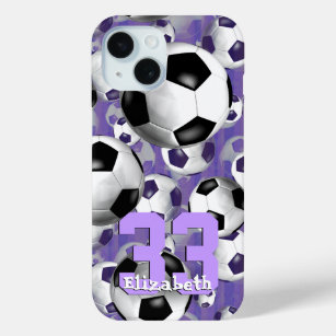 Soccer Ballz! Girls soccer player jersey number  iPhone 15 Case