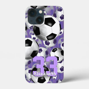 Soccer Ballz! Girls soccer player jersey number  iPhone 13 Mini Case