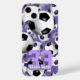 Soccer Ballz! Girls soccer player jersey number  Case-Mate iPhone 14 Plus Case