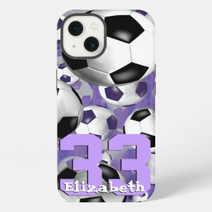 Soccer Ballz! Girls soccer player jersey number iPhone Case