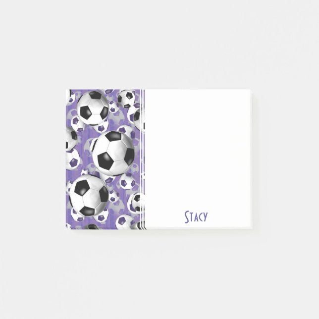 Soccer Ballz! girls' soccer Post-it Notes (Front)