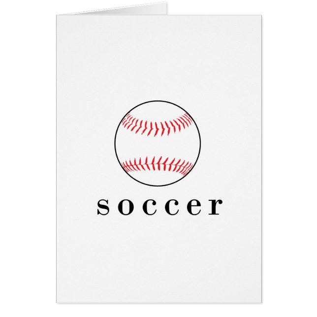 Soccer Baseball Funny Hilarious Sports T-Shirt (Front)