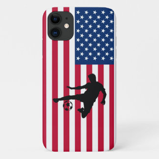 Soccer Batter and American Flag Otter box iPhone 11 Case