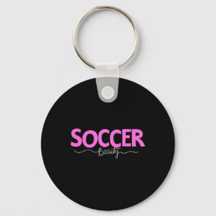 Soccer Beauty Shirt Girls Women Player Sports Tee  Key Ring