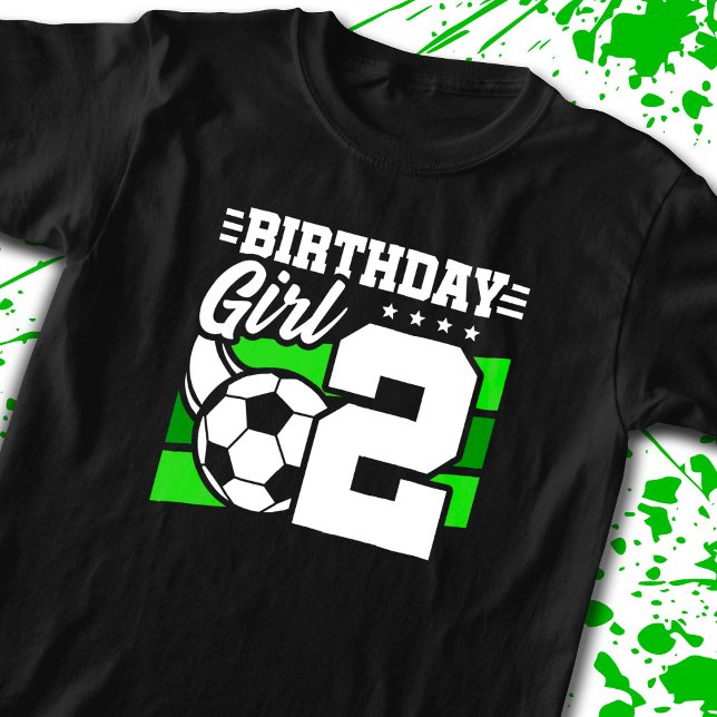 Soccer Birthday - 2 Year Old Girl - 2nd Birthday T-Shirt (Creator Uploaded)