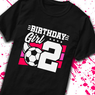 Soccer Birthday - 2 Year Old Girl - 2nd Birthday T-Shirt