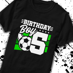 Soccer Birthday - 5 Year Old Boy - 5th Birthday T-Shirt